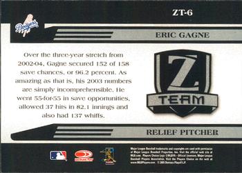2005 Donruss Zenith - Z-Team #ZT-6 Eric Gagne Back