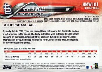 2018 Topps Holiday #HMW101 Tyler O'Neill Back