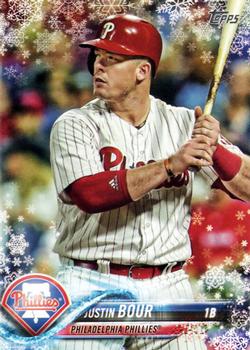 2018 Topps Holiday #HMW117 Justin Bour Front