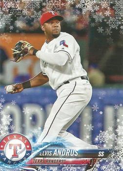 2018 Topps Holiday #HMW133 Elvis Andrus Front