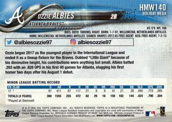 2018 Topps Holiday #HMW140 Ozzie Albies Back