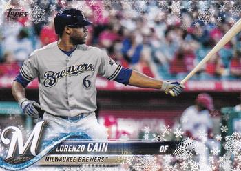 2018 Topps Holiday #HMW161 Lorenzo Cain Front