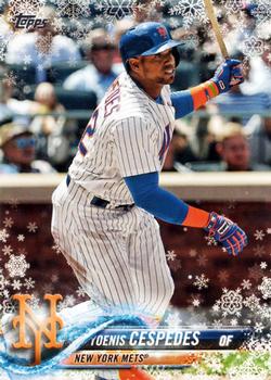 2018 Topps Holiday #HMW185 Yoenis Cespedes Front