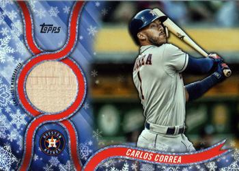 2018 Topps Holiday - Relics #R-CC Carlos Correa Front