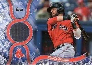 2018 Topps Holiday - Relics #R-DP Dustin Pedroia Front