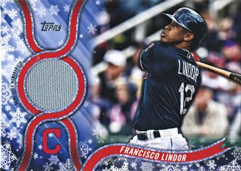 2018 Topps Holiday - Relics #R-FL Francisco Lindor Front