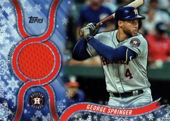 2018 Topps Holiday - Relics #R-GSP George Springer Front