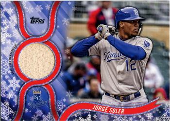 2018 Topps Holiday - Relics #R-JS Jorge Soler Front