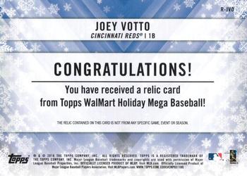 2018 Topps Holiday - Relics #R-JVO Joey Votto Back