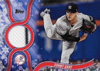 2018 Topps Holiday - Relics #R-SG Sonny Gray Front