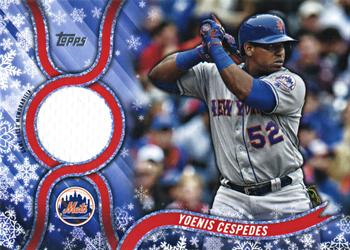 2018 Topps Holiday - Relics #R-YC Yoenis Cespedes Front