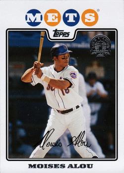 2008 Topps New York Mets - Last Year at Shea Stamp #NYM11 Moises Alou Front
