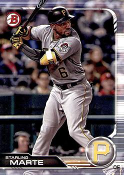 2019 Bowman #68 Starling Marte Front