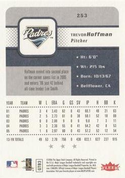 2006 Fleer #253 Trevor Hoffman Back
