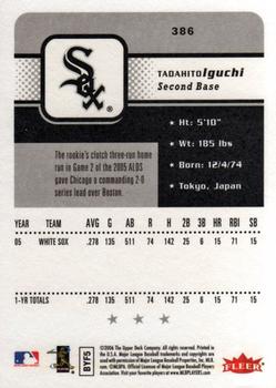 2006 Fleer #386 Tadahito Iguchi Back