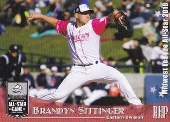 2018 Grandstand Midwest League All-Stars #NNO Brandyn Sittinger Front
