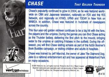2005 MultiAd Trenton Thunder #28 Chase Back