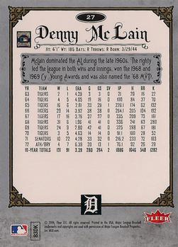 2006 Fleer Greats of the Game #27 Denny McLain Back