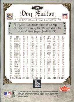 2006 Fleer Greats of the Game #30 Don Sutton Back