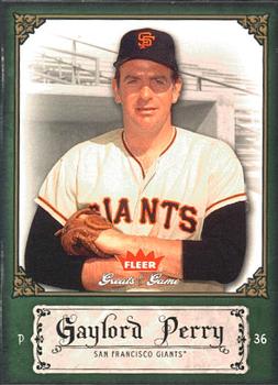 2006 Fleer Greats of the Game #42 Gaylord Perry Front