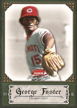 2006 Fleer Greats of the Game #43 George Foster Front