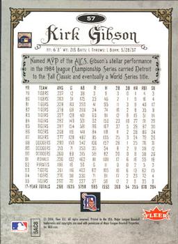 2006 Fleer Greats of the Game #57 Kirk Gibson Back