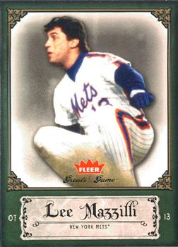 2006 Fleer Greats of the Game #58 Lee Mazzilli Front