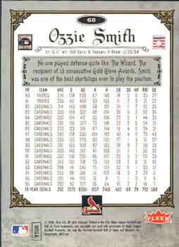 2006 Fleer Greats of the Game #68 Ozzie Smith Back
