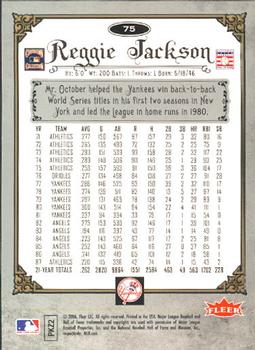 2006 Fleer Greats of the Game #75 Reggie Jackson Back