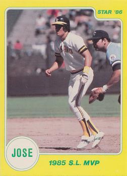 1986 Star Jose Canseco - Glossy #3 Jose Canseco Front