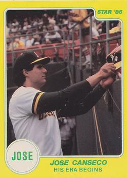 1986 Star Jose Canseco - Glossy #NNO Jose Canseco Front