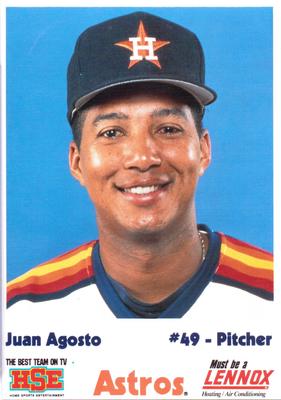 1990 HSE Lennox Houston Astros #NNO Juan Agosto Front