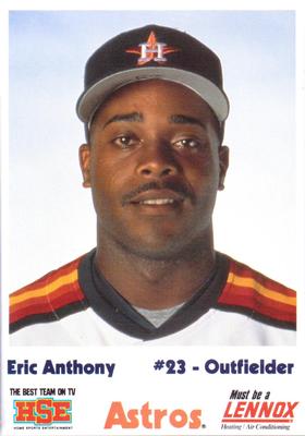 1990 HSE Lennox Houston Astros #NNO Eric Anthony Front