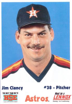 1990 HSE Lennox Houston Astros #NNO Jim Clancy Front