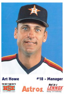 1990 HSE Lennox Houston Astros #NNO Art Howe Front