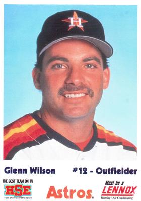 1990 HSE Lennox Houston Astros #NNO Glenn Wilson Front