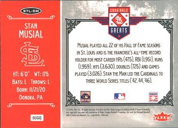 2006 Fleer Greats of the Game - Cardinals Greats #STL-SM Stan Musial Back
