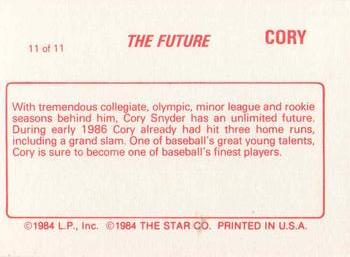 1988 Star Cory Snyder #11 Cory Snyder Back
