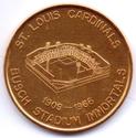 1966 Busch Stadium Immortals Coin Set #NNO Chick Hafey Back