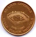 1966 Busch Stadium Immortals Coin Set #NNO Enos Slaughter Back