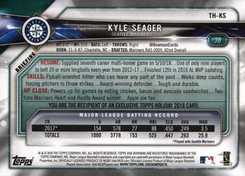 2018 Topps Holiday Bowman #TH-KS Kyle Seager Back