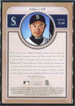 2018 Topps Transcendent Collection Japan Edition #T-I4 Ichiro Back