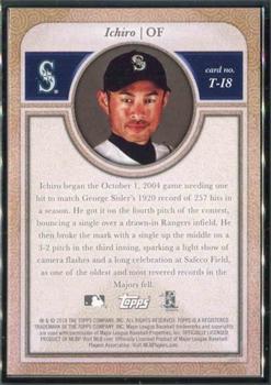 2018 Topps Transcendent Collection Japan Edition #T-I8 Ichiro Back