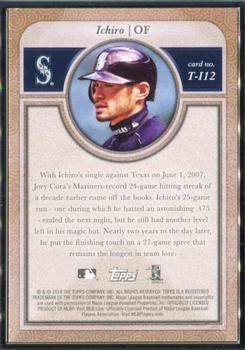2018 Topps Transcendent Collection Japan Edition #T-I12 Ichiro Back