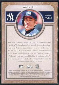 2018 Topps Transcendent Collection Japan Edition #T-I16 Ichiro Back