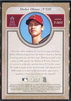 2018 Topps Transcendent Collection Japan Edition #T-SO3 Shohei Ohtani Back