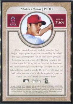 2018 Topps Transcendent Collection Japan Edition #T-SO4 Shohei Ohtani Back