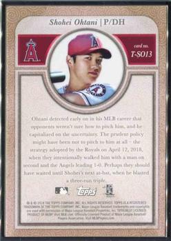 2018 Topps Transcendent Collection Japan Edition #T-SO13 Shohei Ohtani Back