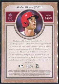 2018 Topps Transcendent Collection Japan Edition #T-SO19 Shohei Ohtani Back