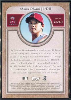 2018 Topps Transcendent Collection Japan Edition #T-SO23 Shohei Ohtani Back